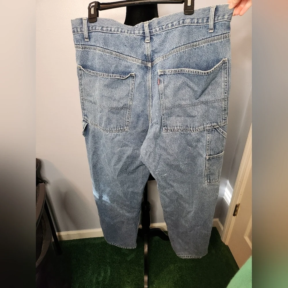 Vintage Levis Carpenter Jeans Relaxed Straight Hong Kong Red Tab Size 38×30 Mens